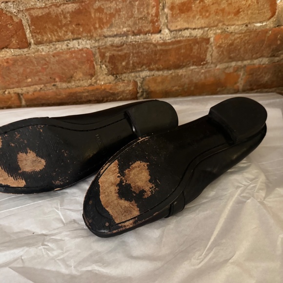 Coach Eileen Black Canvas Leather Monogram Slip On Loafers - Picture 5 of 5